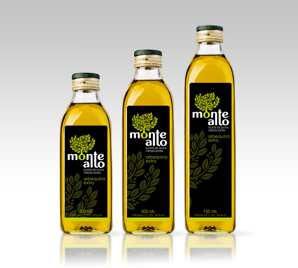 Diseño etiqueta Aceite de Oliva Monte Alto